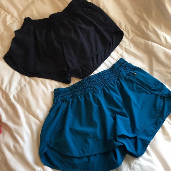 lululemon athletica Pants - Lot of 2 lululemon athletic shorts size 12 blue